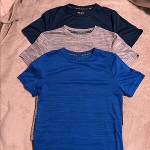 Kohl’s Tek Gear Performance Tees - Teal, Gray, & Blue Boy’s Sz 10/12. NWOT